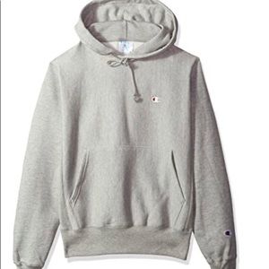 Grey champion reverse weave hoodie